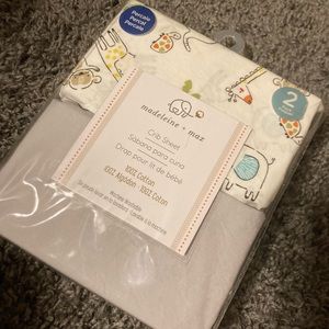 2 pack crib sheet 100% cotton